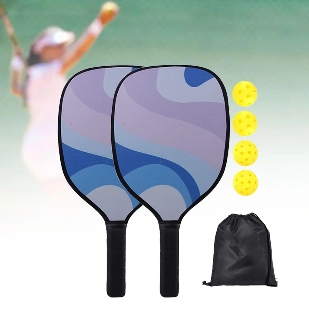 Pickleball Paddles Set with 2 Paddles 4 Balls and 1 Bag N288226