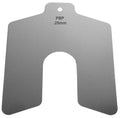50mm x 50mm x 0.25mm Stainless Steel Slotted Shim, Pack of 10 H290501