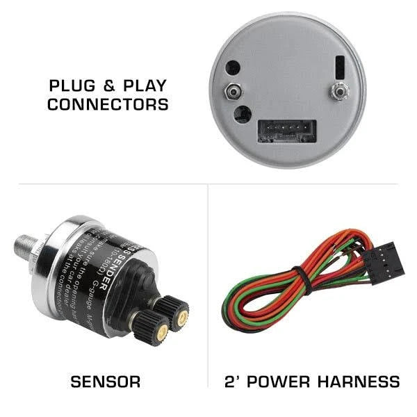 100 PSI Fuel Pressure Gauge Kit with Sensor O529