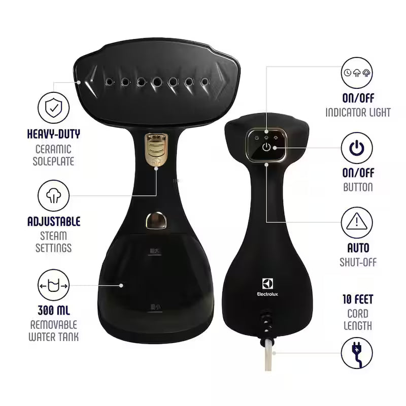 Handheld Garment Steamer 1500 Watts Black G9639