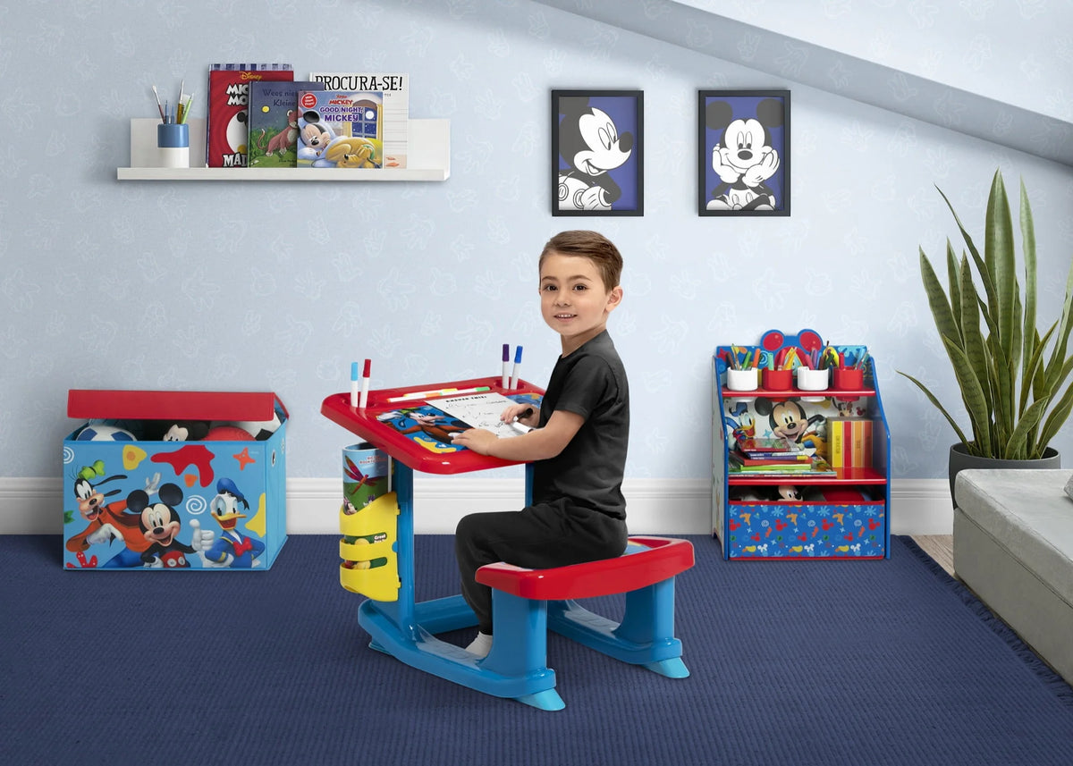 3-Piece Toddler Room-in-a-Box with Desk, Storage Station & Toy Box P3266
