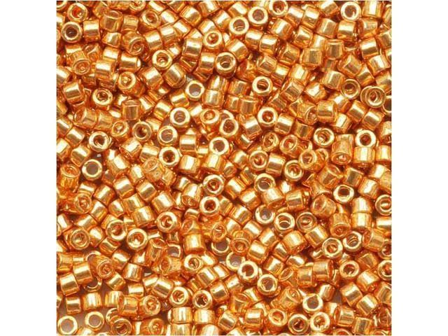 11/0 Galvanized Yellow Gold Seed Beads G372