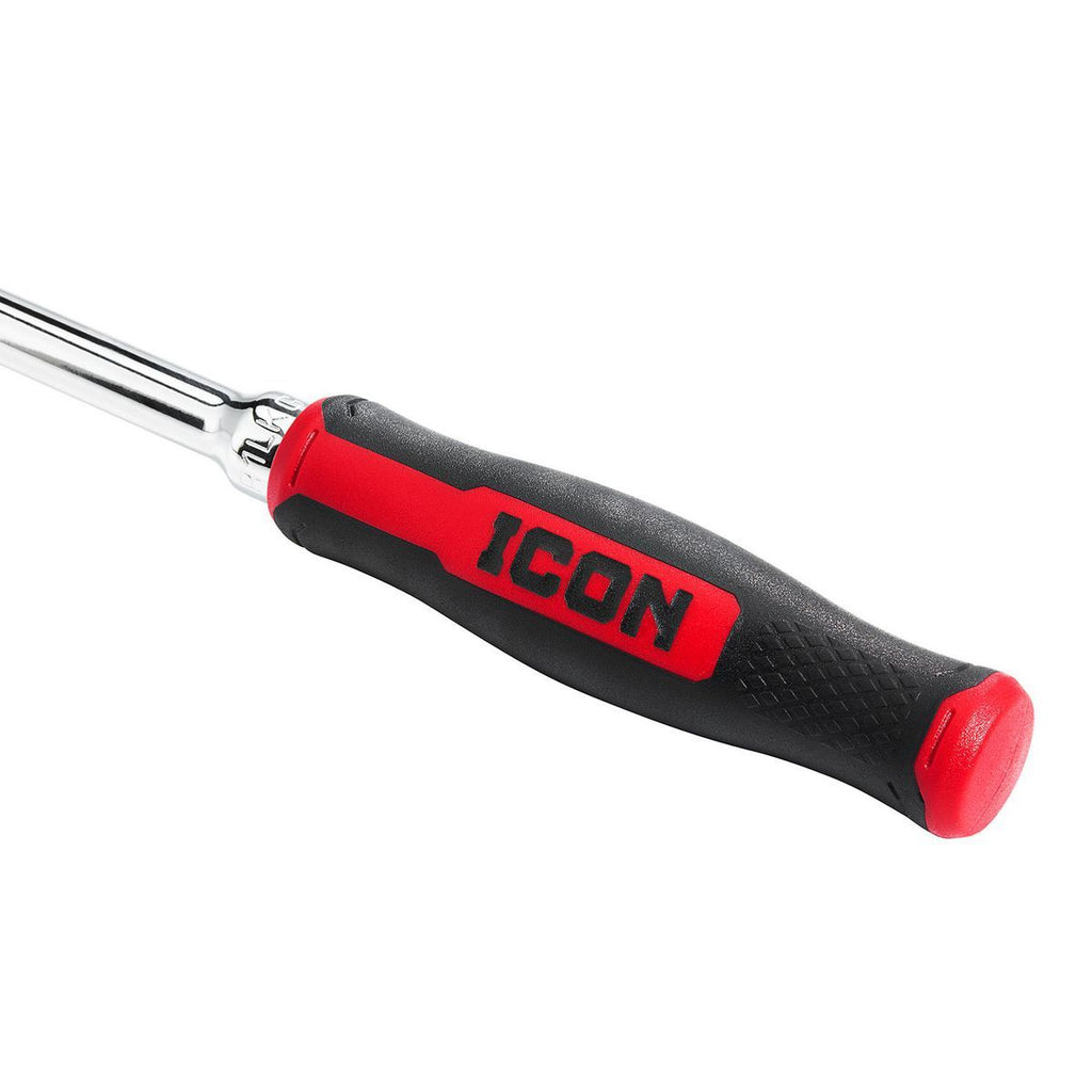 1/4 in. Drive 9 in. Long Locking Flex Ratchet with Comfort Grip A496901