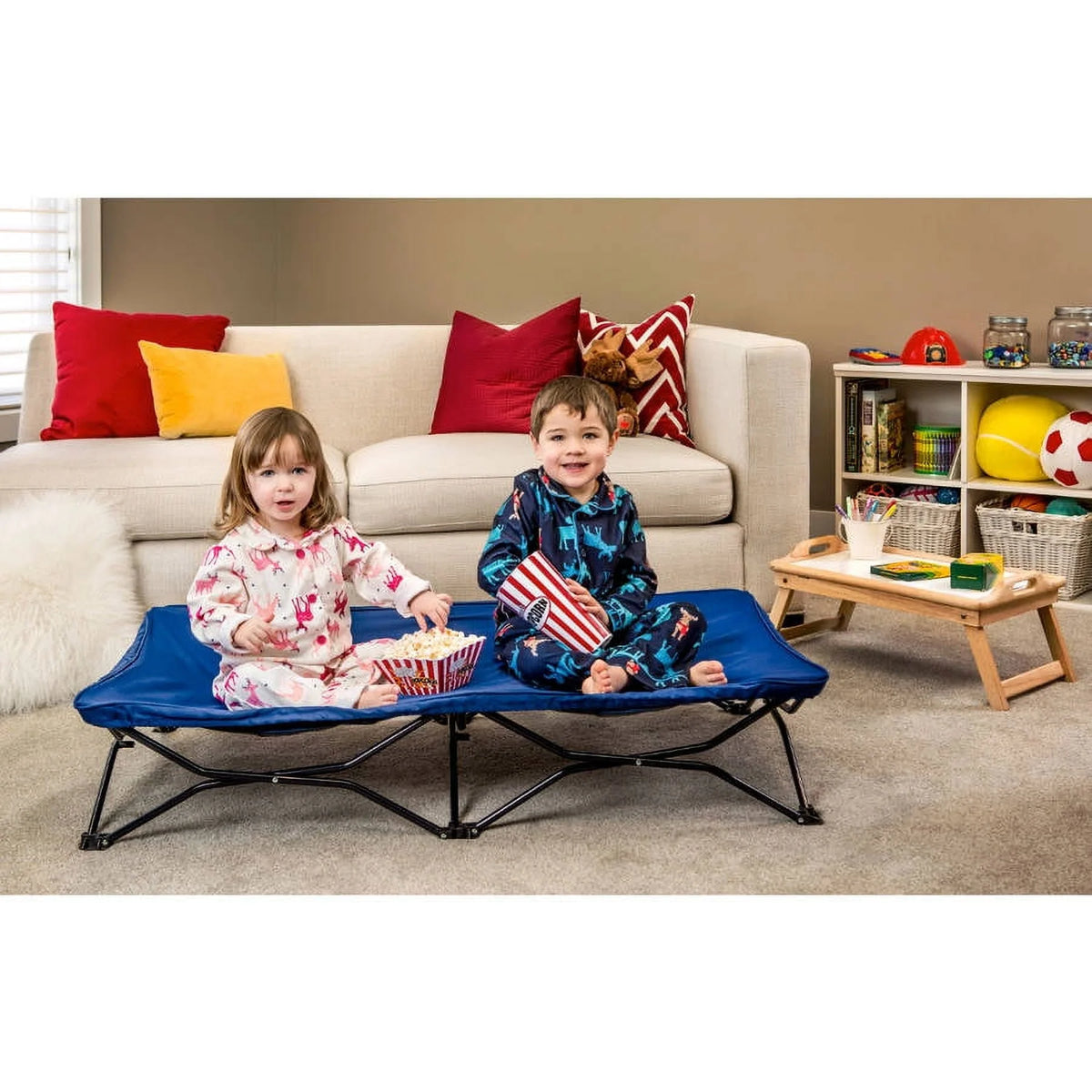 Portable Toddler Bed with Fitted Sheet E5307