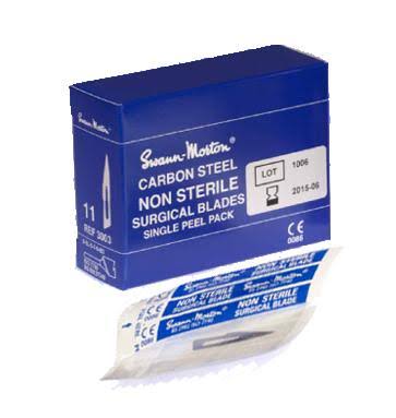 #11 Non-Sterile Carbon Steel Surgical Blades R17256