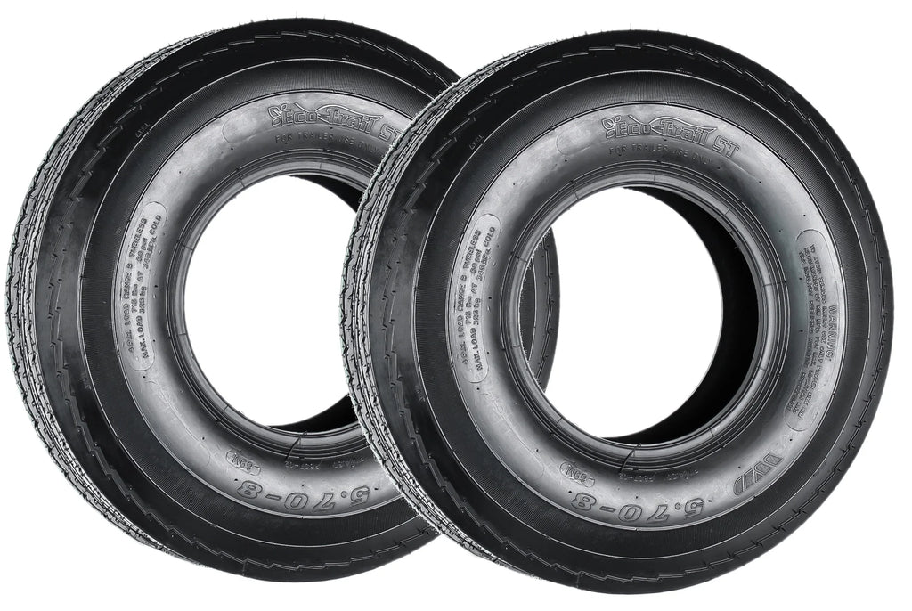 2-Pack Trailer Tire 5.70-8 4 Ply Bias Q594