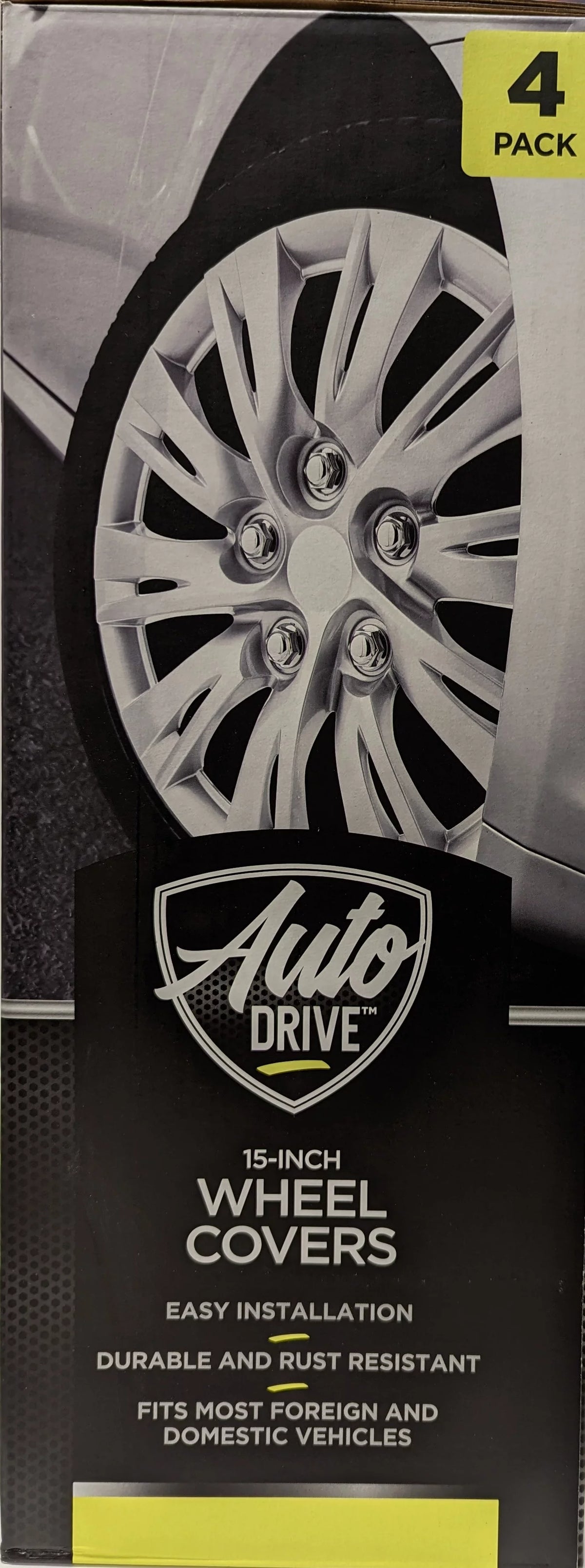 15-inch Wheel Cover Silver Alloy Finish B12309