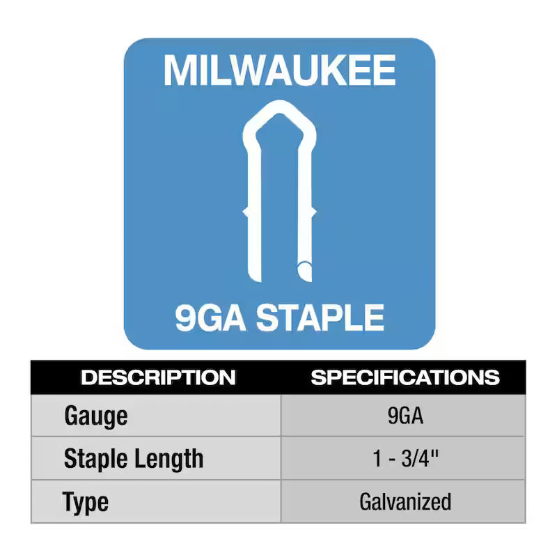 1-3/4 in. 9-Gauge Galvanized Staples (960 Per Box) I662819