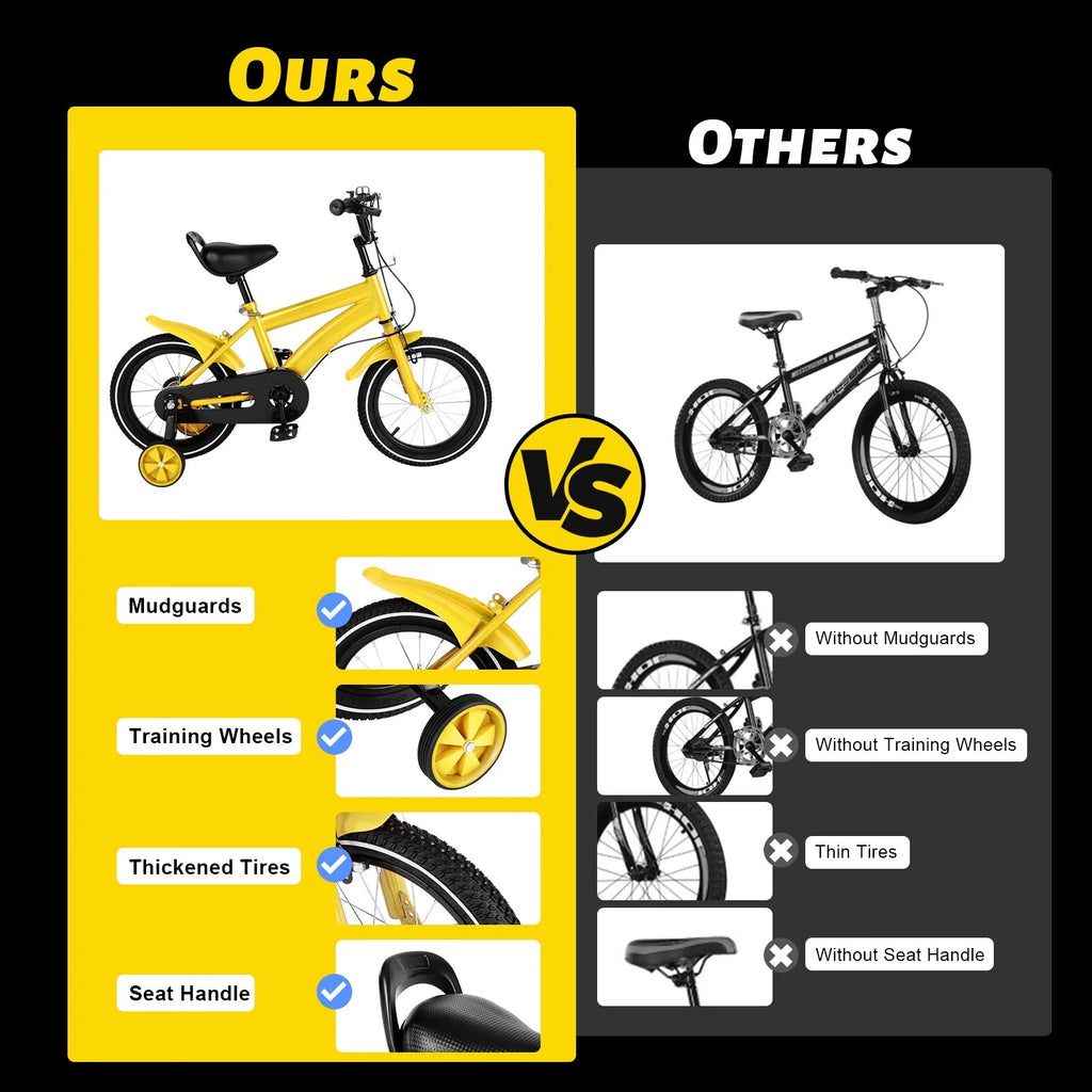 14 Children's Bicycle with Removable Training Wheels N458