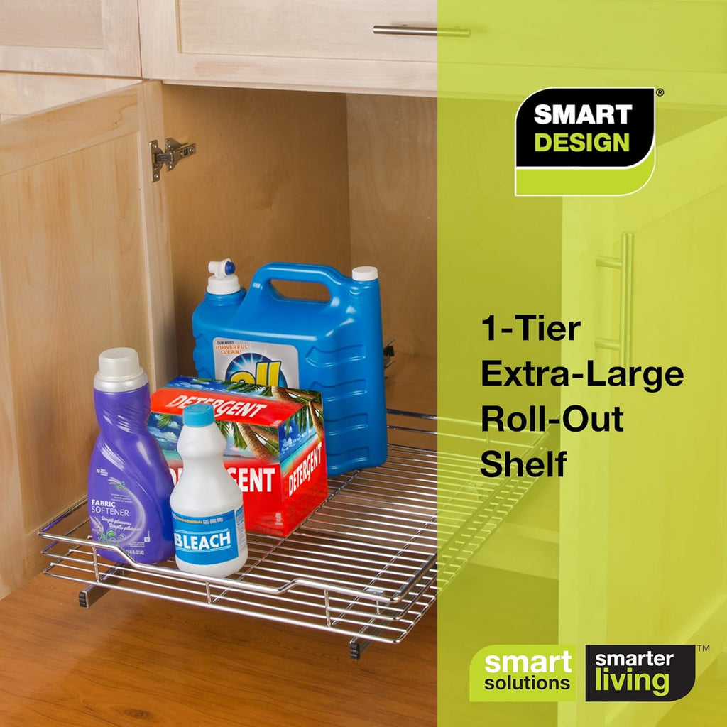 Extra Large Pull-Out Steel Metal Cabinet Organizer Q30470