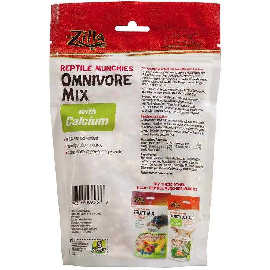 Reptile Munchies Omnivore Mix with Calcium O34784