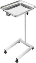 Stainless Steel Adjustable Height 18x14 Inch Lab Cart with Wheels U281383