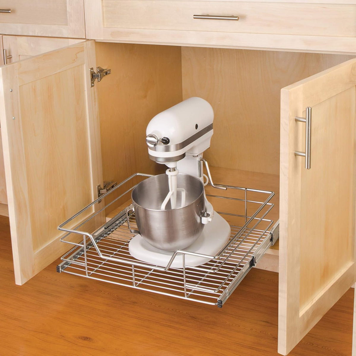 Extra Large Pull-Out Steel Metal Cabinet Organizer Q30470