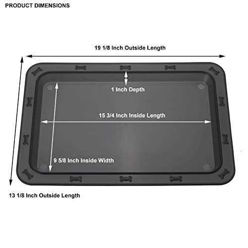 Black Dinner Tray P6880
