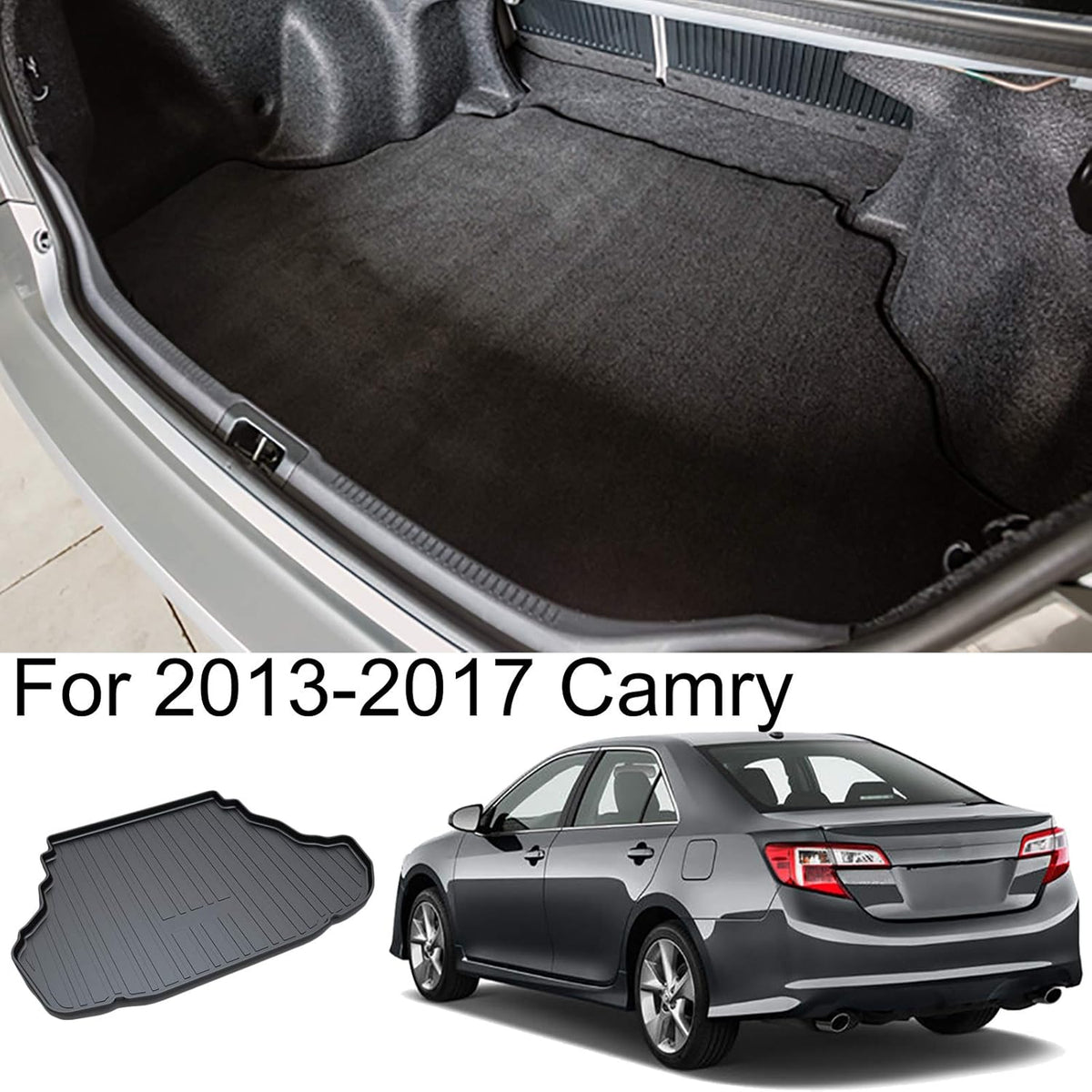 Cargo Liner Rear Cargo Tray Trunk Floor Mat Waterproof Protector C53585