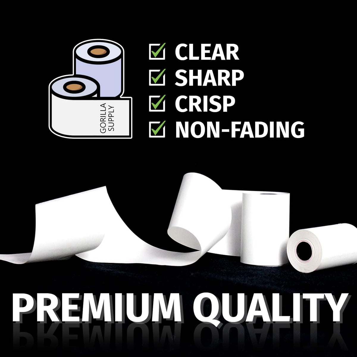 Thermal Paper Receipt Rolls 3 1/8 x 230 ft 50 Rolls Z645