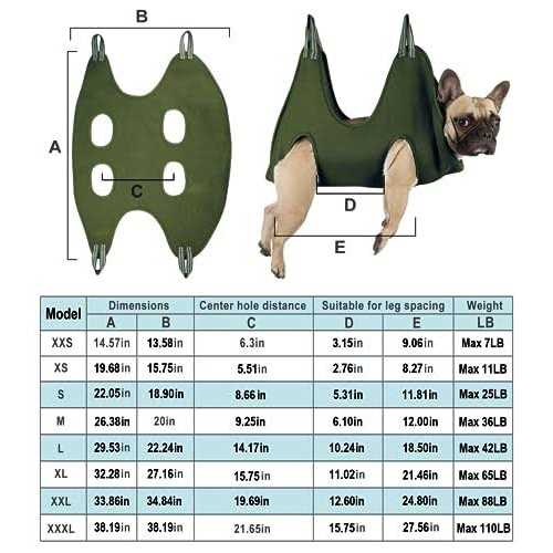 10 in 1 Pet Grooming Hammock Harness with Nail Clippers Z4108