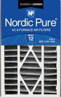 16x25x5 MERV 12 Pleated Carbon Air Filter Qty 2 F717391