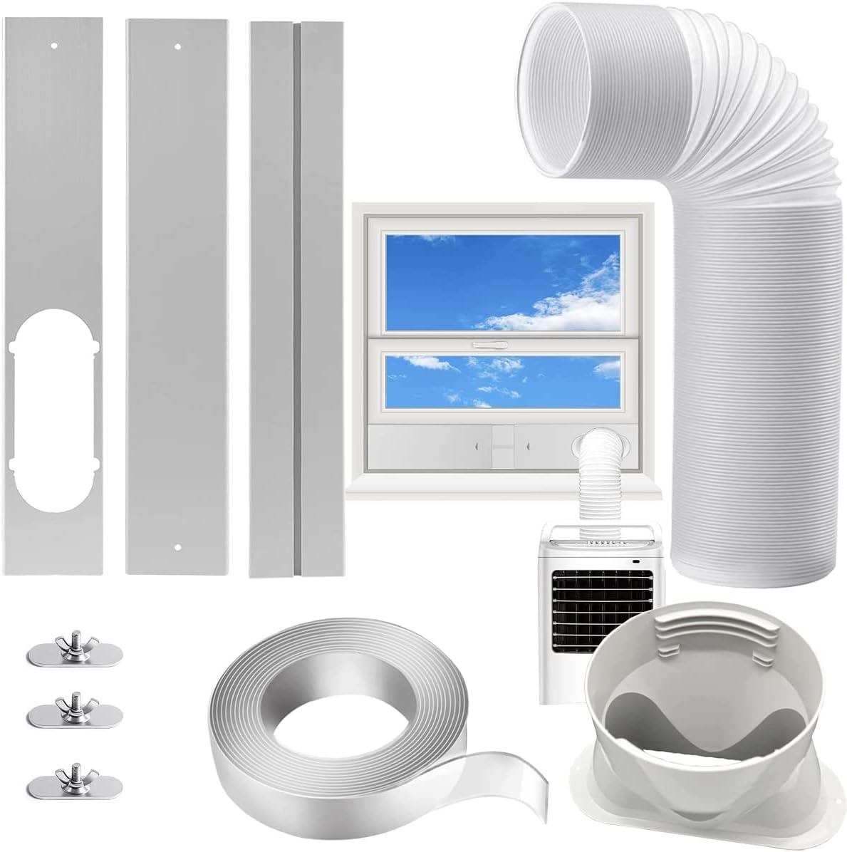 Portable AC Window Kit with 5.1” Exhaust Hose J473239