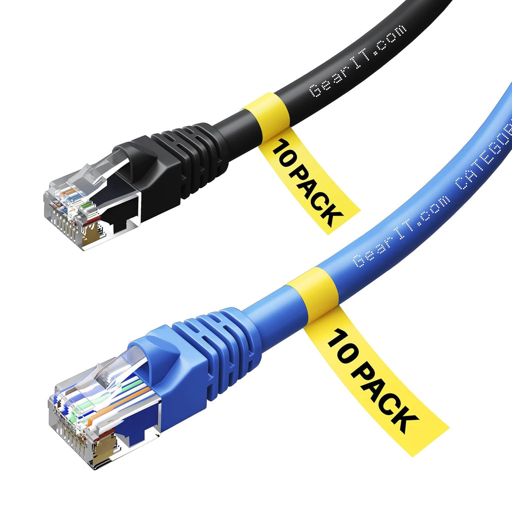 Cat6 Ethernet Cable 25 Feet 10-Pack M855854