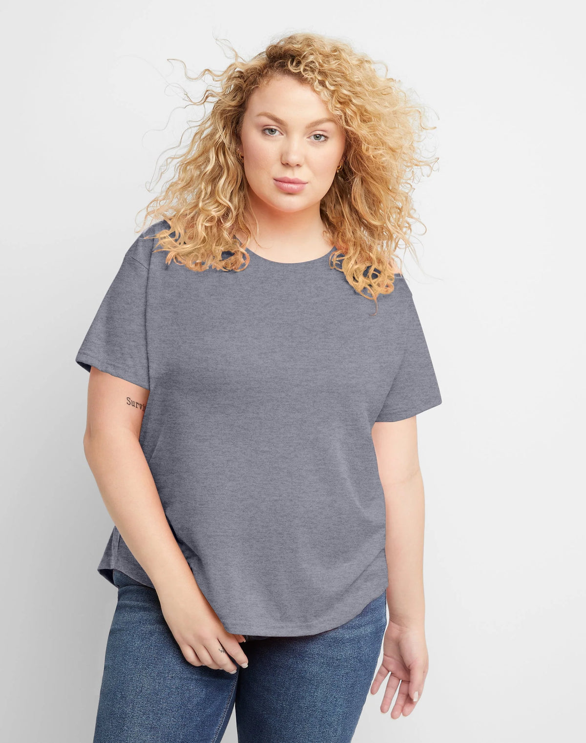 Women's Tri-Blend T-Shirt Relaxed Fit Plus Size G166476