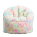 Leopard Print 2.5 feet Faux Fur Bean Bag Chair E4805