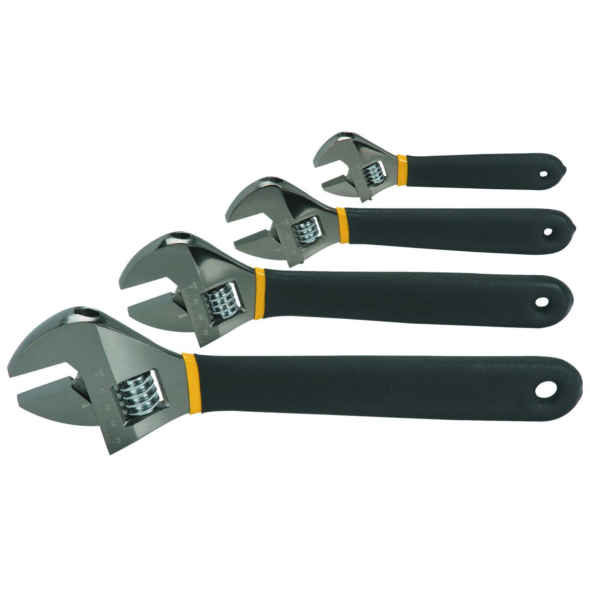 Adjustable Laser Etched Wrench Set, 4-Piece W905