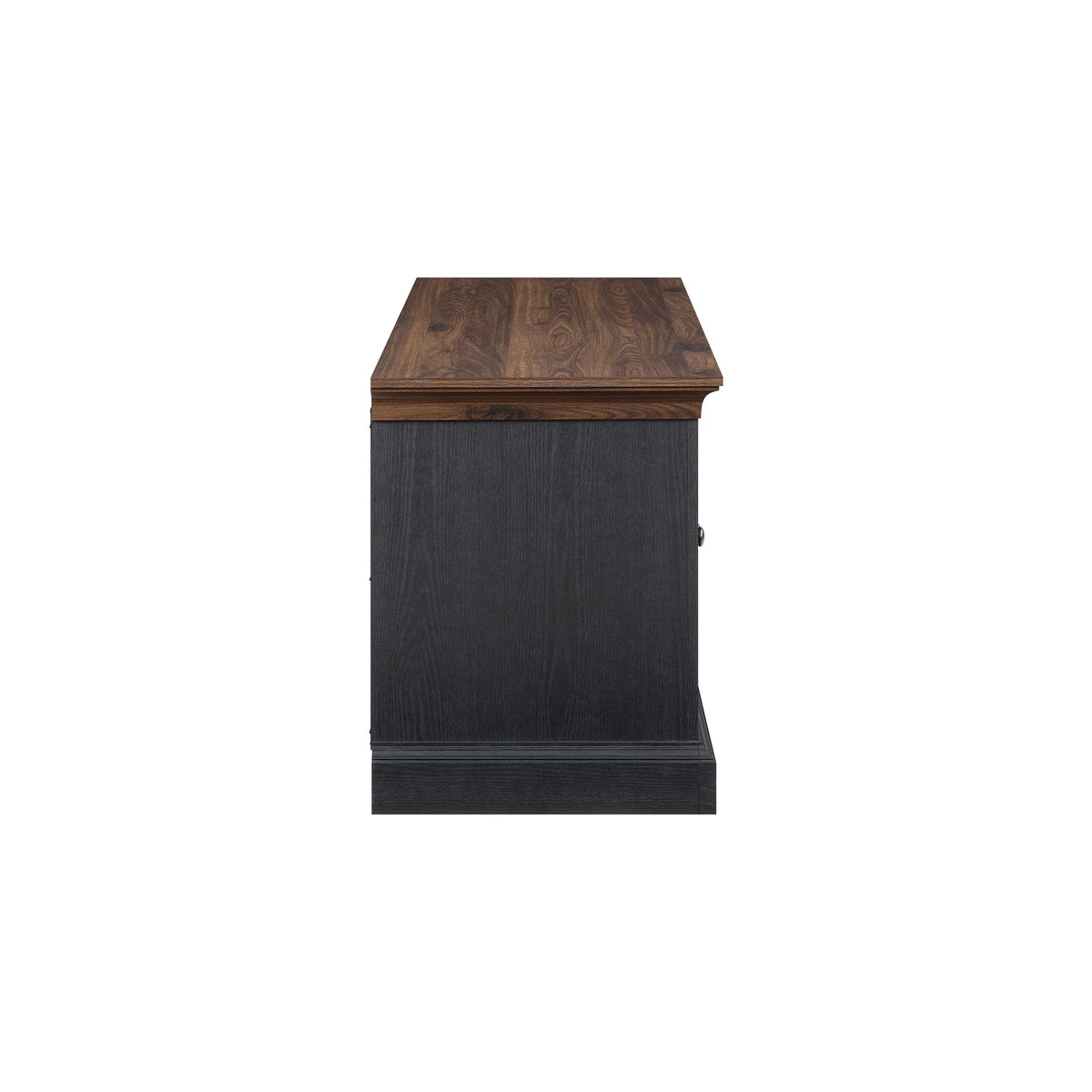 4-door TV Stand for TVs up to 85", White/Walnut Finish R39820