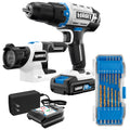 Cordless 1/2-inch Drill and LED Light Kit with 14-Piece Accessory Kit J131820