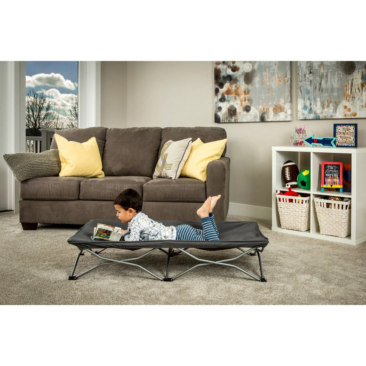 Portable Toddler Bed with Fitted Sheet E5307