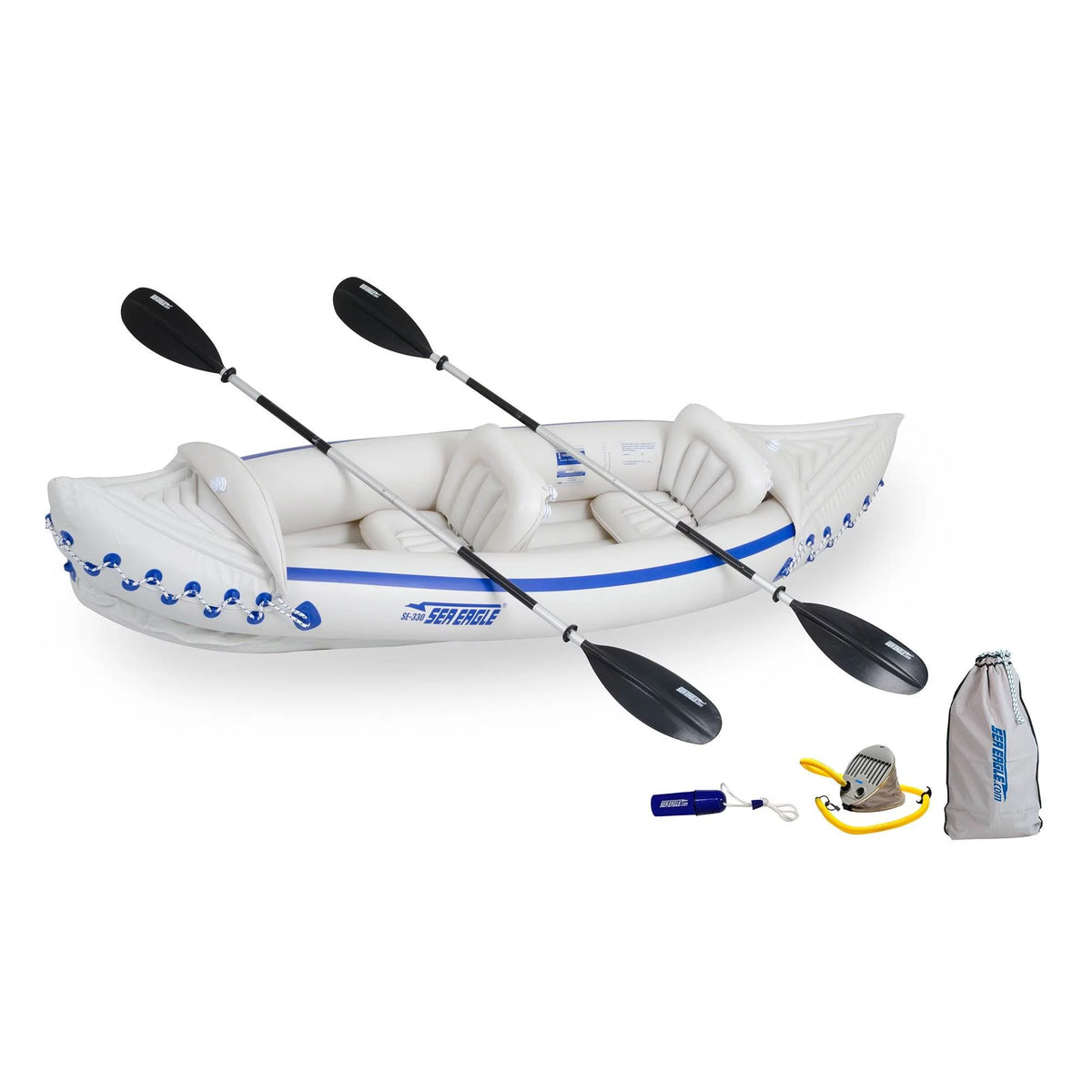2 Person Inflatable Kayak with Paddles, Pump, & Seats P269