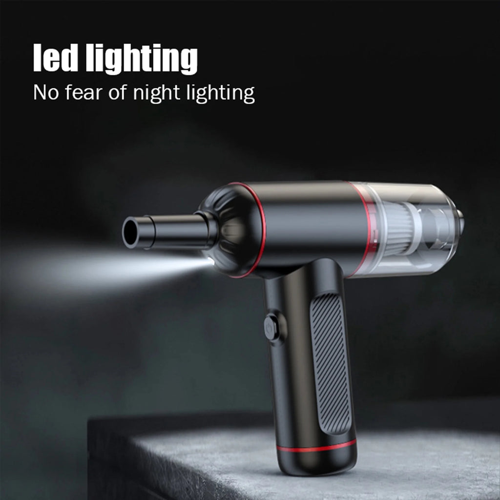 Handheld Electric Vacuum Cleaner with LED Light and Multi-Nozzles W182