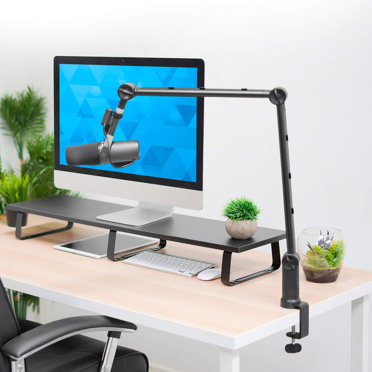 Adjustable Microphone Boom Arm with Cable Management E283372