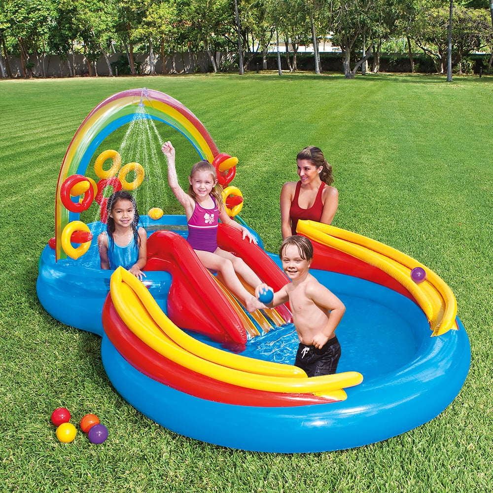 Inflatable Pool & Water Slide B13598