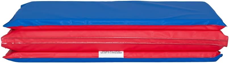 1.5 Inch Thick 4-Section Rest Mat Red Blue D734