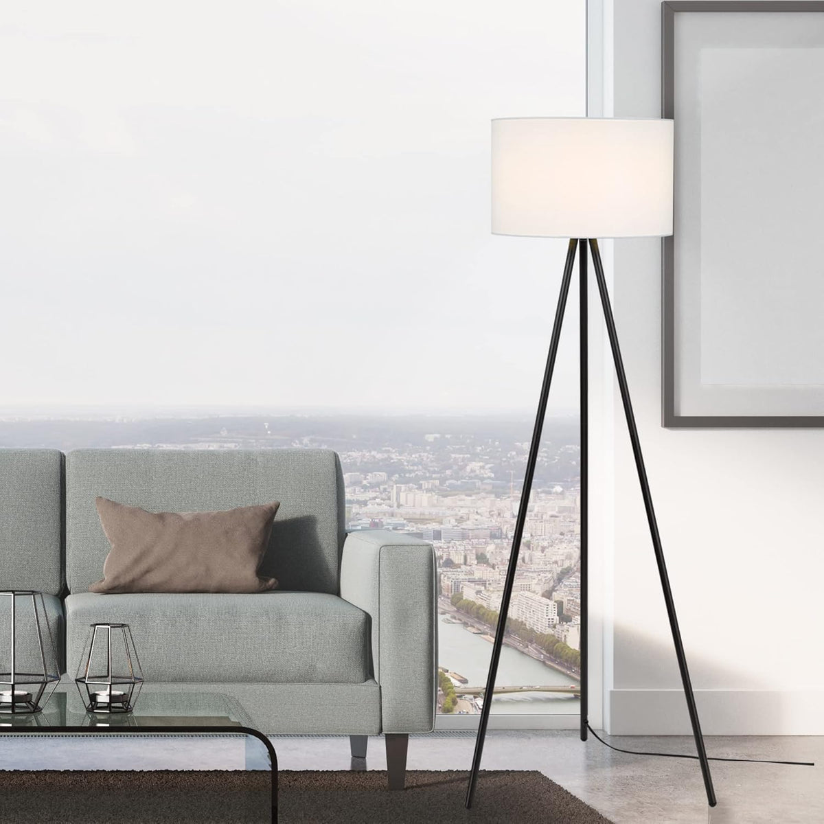 Black Tripod Floor Lamp X80905
