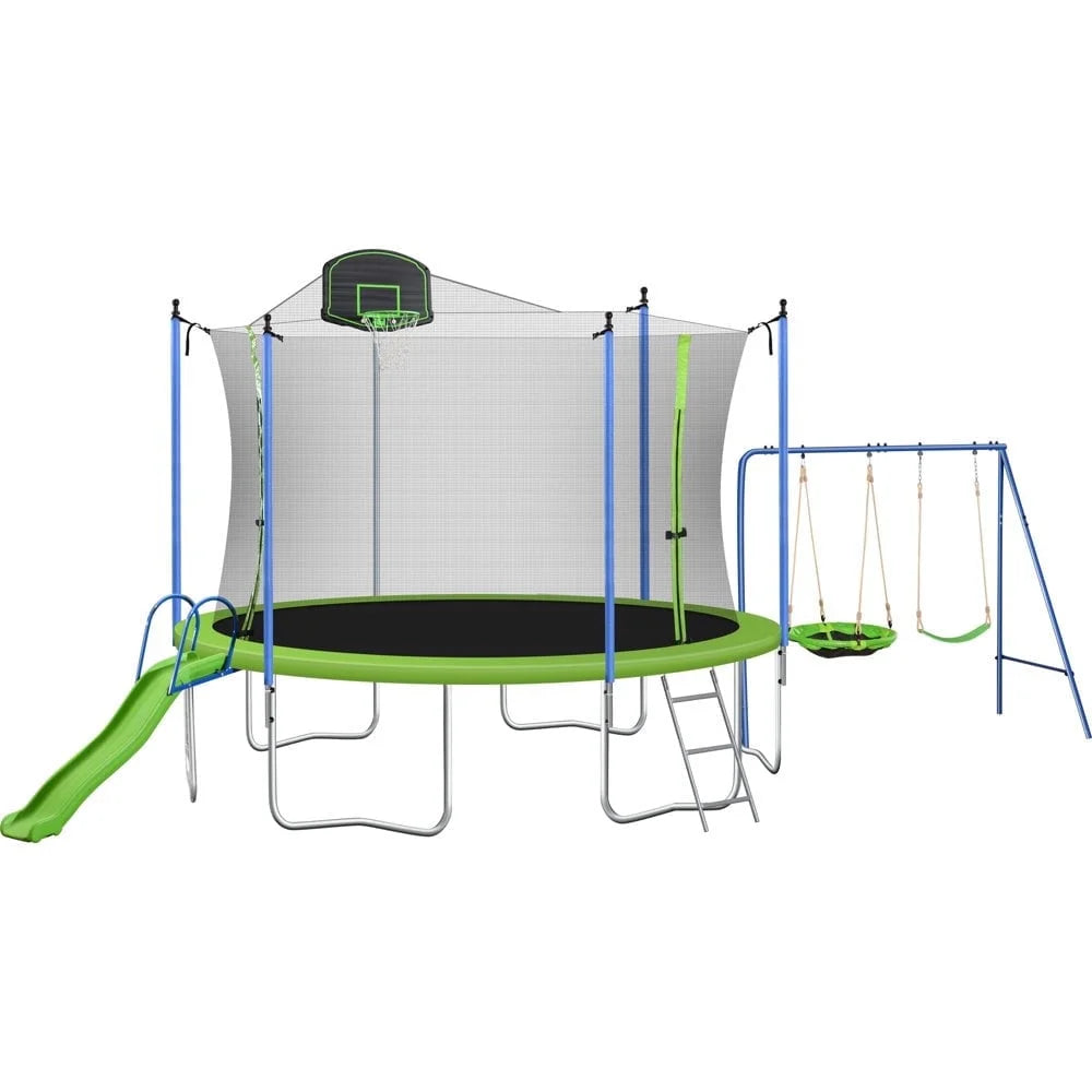 12FT 14FT Trampoline with Enclosure Net G441649