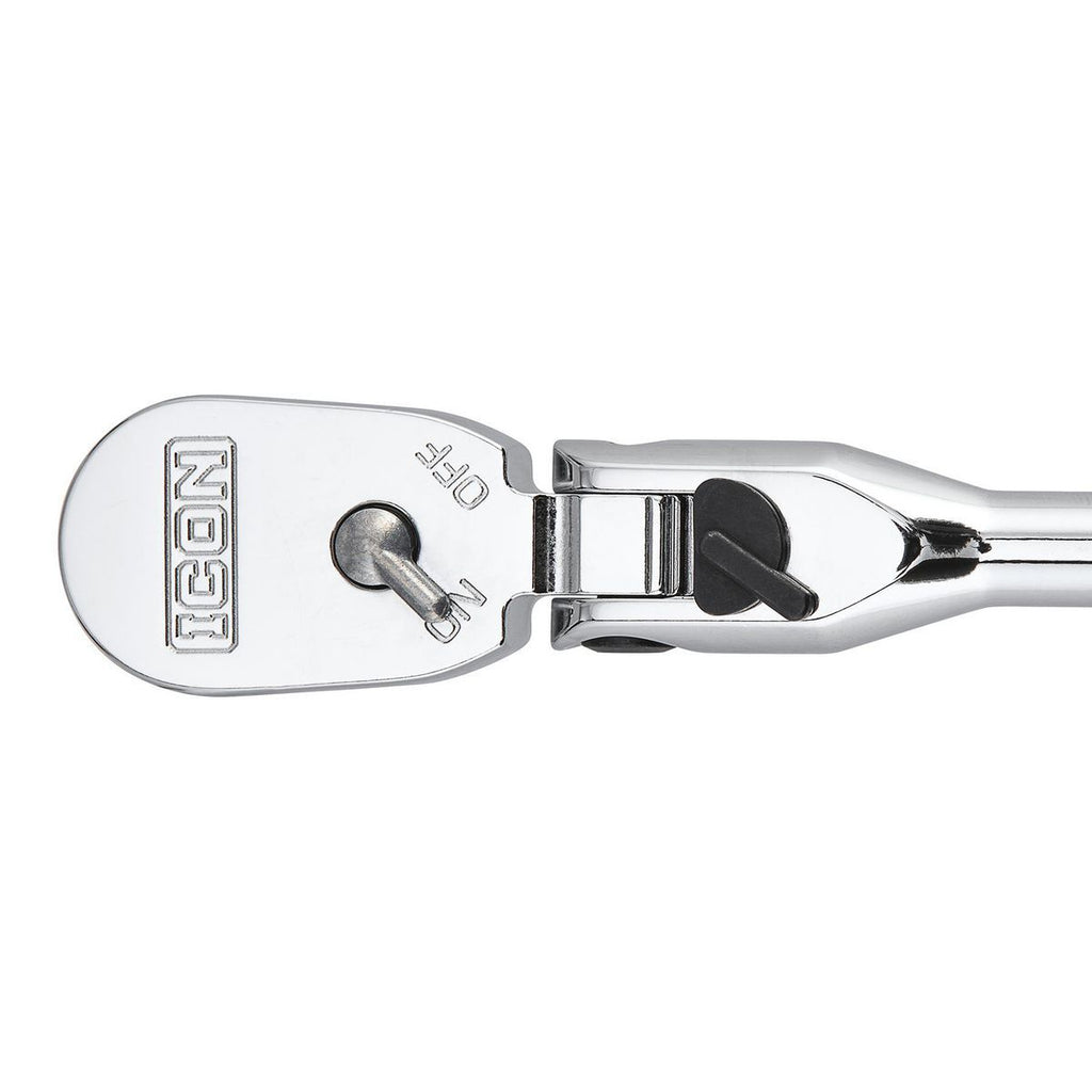 1/4 in. Drive 9 in. Long Locking Flex Ratchet with Comfort Grip A496901