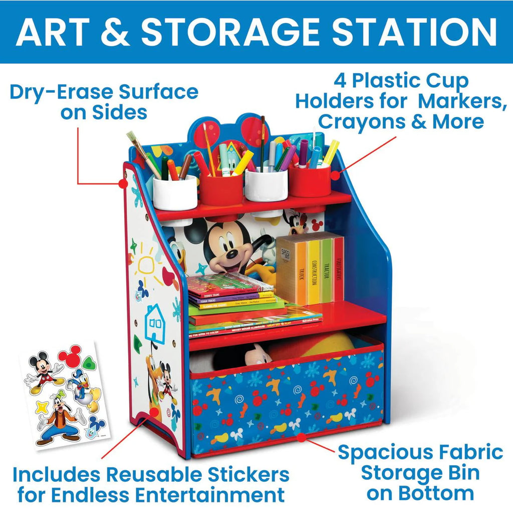 3-Piece Toddler Room-in-a-Box with Desk, Storage Station & Toy Box P3266