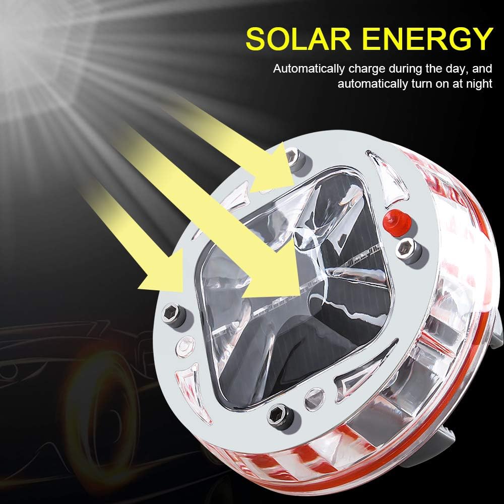 Solar Motion Sensor Wheel Tire Light 4Pack U299