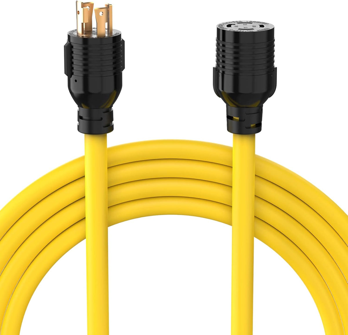 30A 125/250V 7500W Generator Power Extension Cord 25 Feet J179