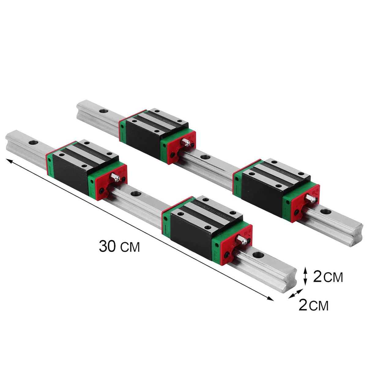 15-300mm Linear Rail with 4X Square Type Carriage Bearing Block F6541