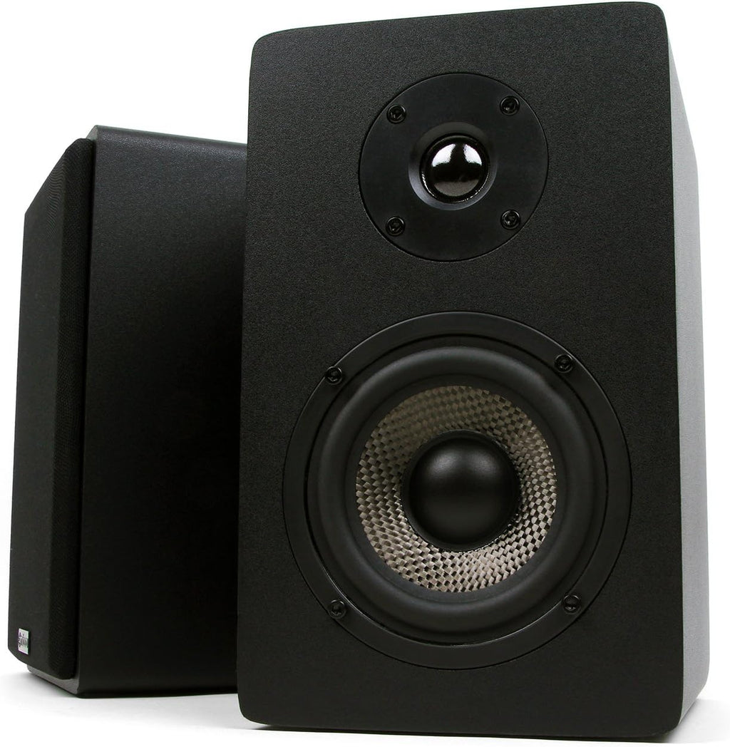 Black 2-Way Bookshelf Speakers, Pair L4287