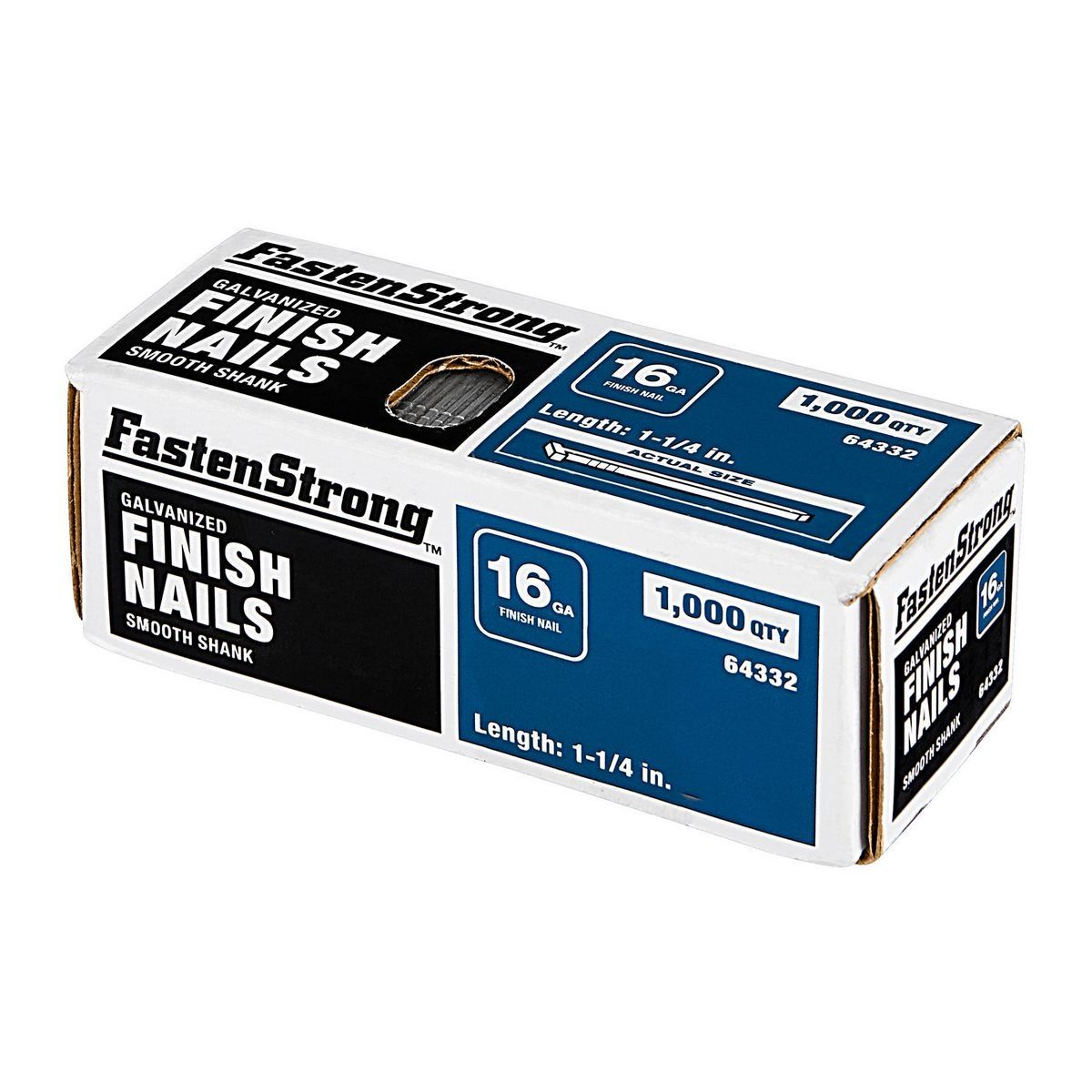 1-1/4 in. 16 GA Galvanized Finish Nails, 1000 Piece M500958