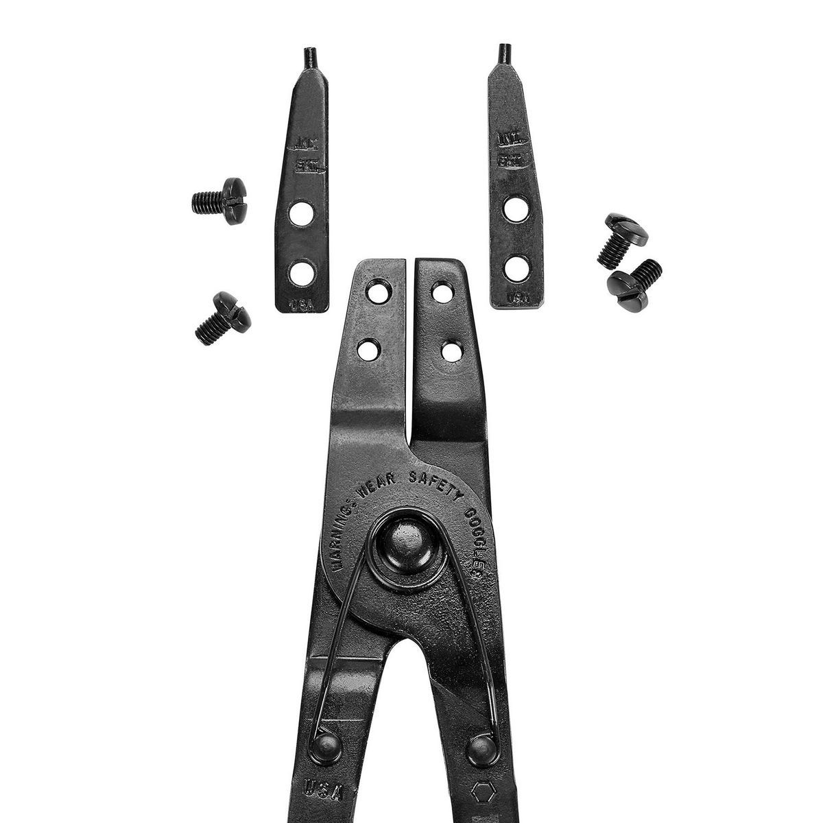 Ratcheting Retaining Ring Pliers Set with Replaceable Tips, 2-Piece J637734