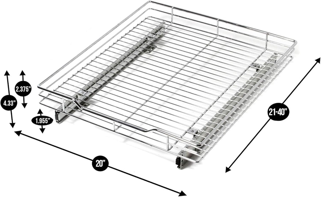 Extra Large Pull-Out Steel Metal Cabinet Organizer Q30470