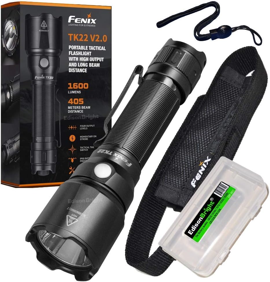 1600 Lumens LED Flashlight with Battery Carry Case R753027