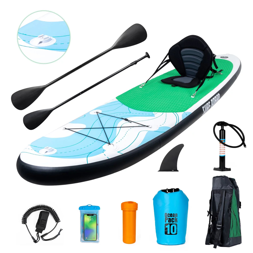 11 Ft Inflatable Stand Up Paddle Board and Sit-on Kayak Set B5524