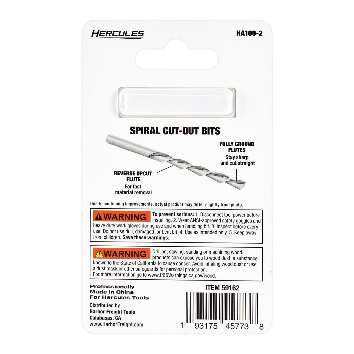 1/8 in. M2 High-Speed Steel Spiral Cut-Out Bits, 2-Pack Q361248