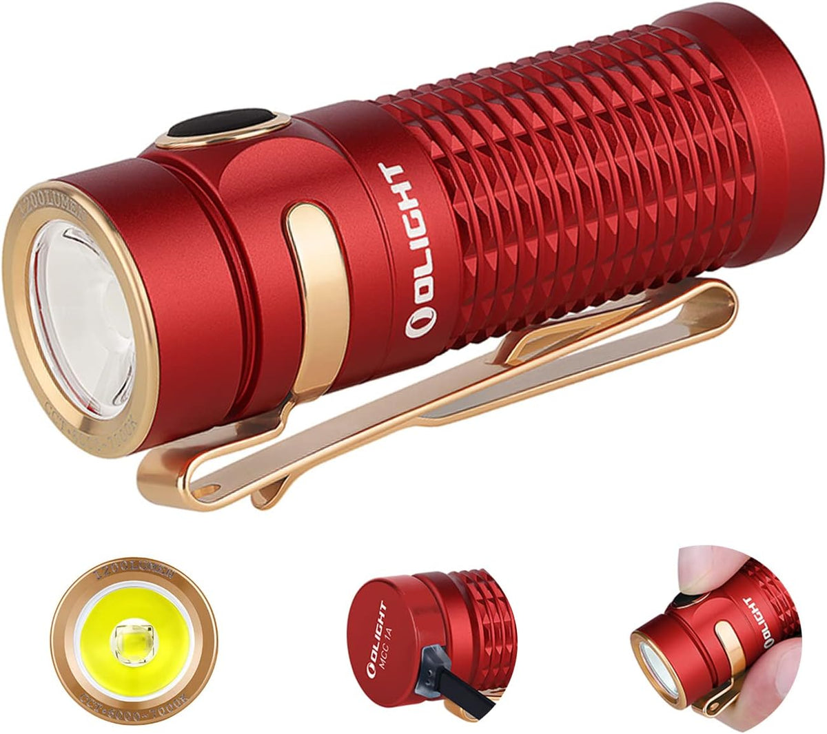 1,200 Lumens Rechargeable EDC Flashlight C7678